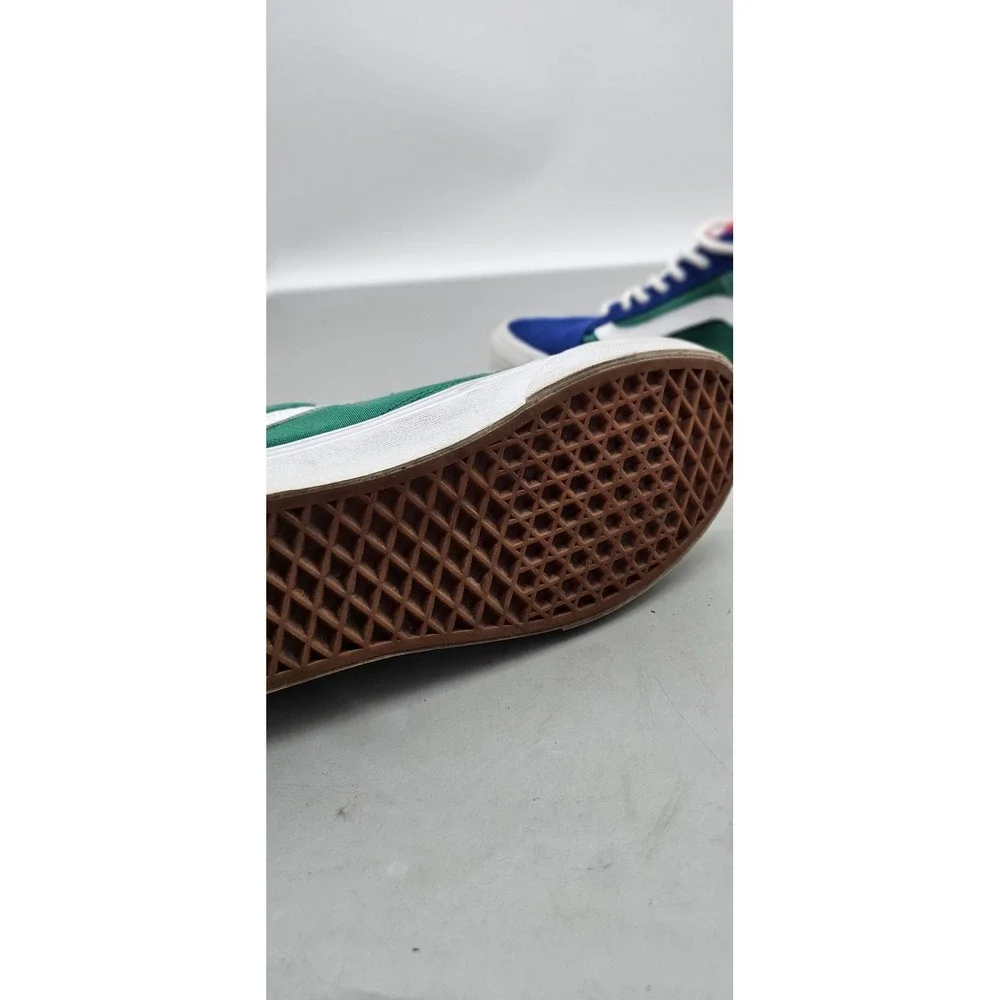 Vans Old Skool Yacht Club Blue Green Yellow Red Sneakers Men 6 Women 7.5